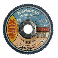  Лепестковый круг конический Karbosan ComfortLine LD 125*22 ZXR11 Р60/Турция/ 982340 АбразивПромТорг